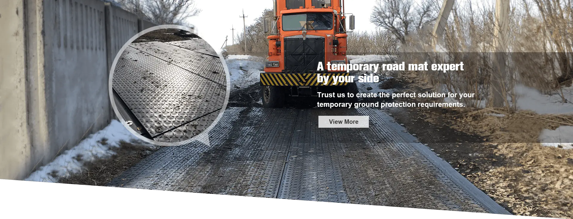 A temporary road mat expert by your side