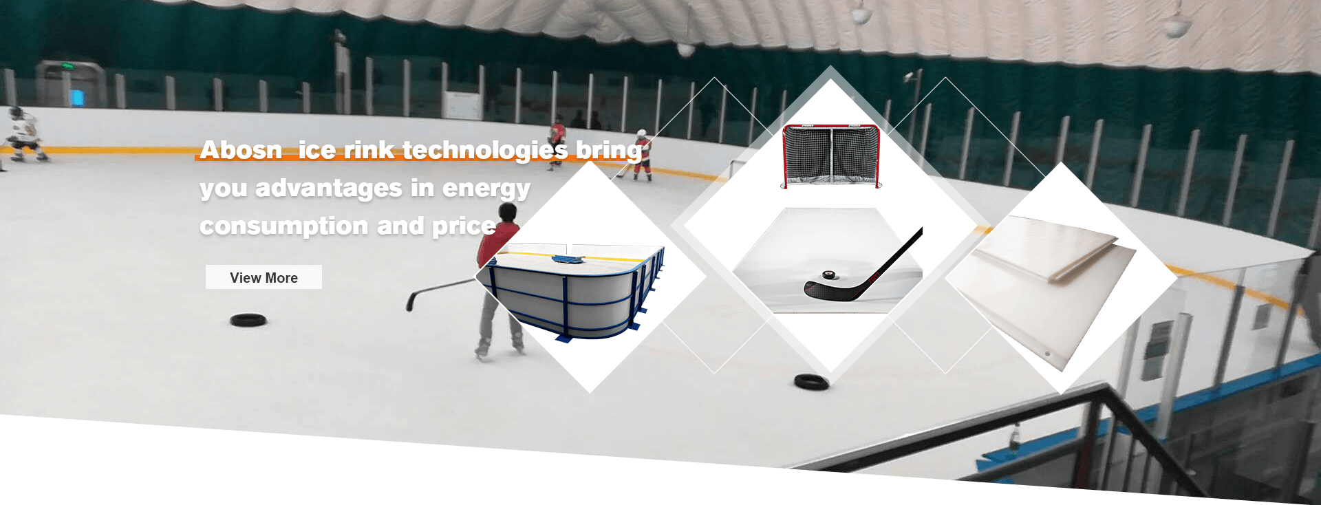 Abosn ice rink technologies bring you advantages in energy consumption and price