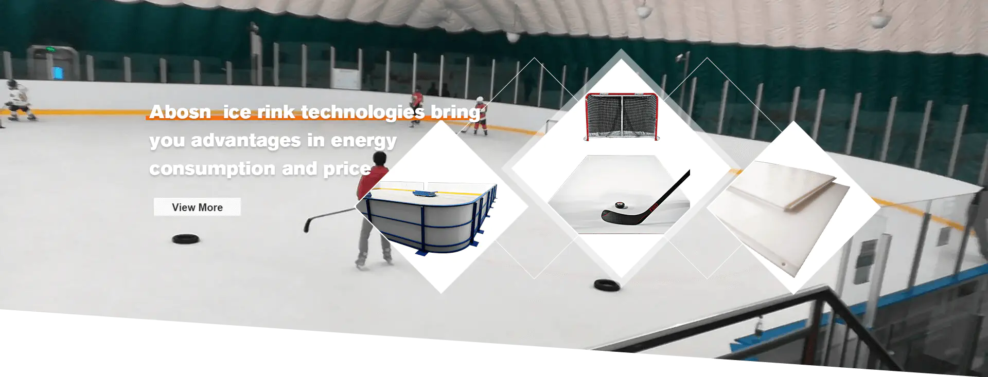 Abosn ice rink technologies bring you advantages in energy consumption and price