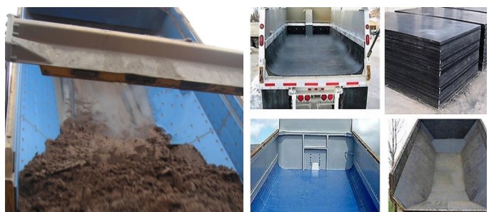 Manufacturer of Non-sticky UHMWPE dump truck bed liner