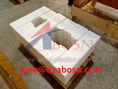 UHMWPE CNC machining scraper blade for conveyor equipment