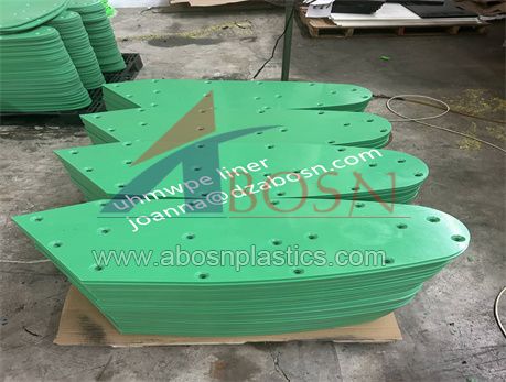 Green  uhmwpe  liner lining board