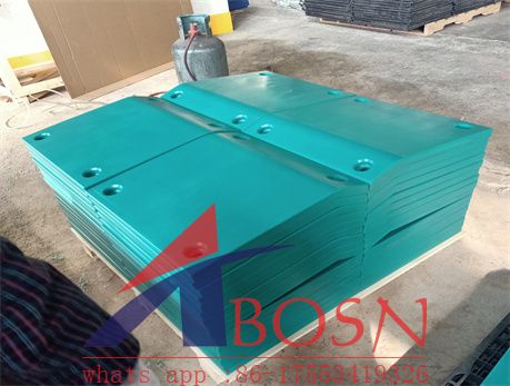 Green uhmwpe marine fender pads