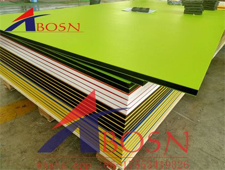 Playground Sandwich layered Dual two color core textured plastic PE 300 HDPE Sheet/board/plate/pad/strip