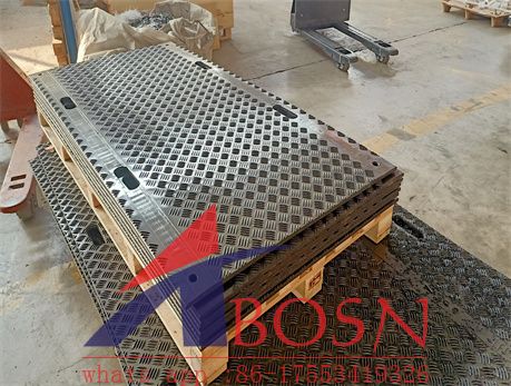 wear resist HDPE 4x8 ft ground heavy duty rubber temporary construction  HDPE plastic road mat Supplier