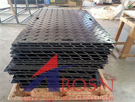 wear resist HDPE 4x8 ft ground heavy duty rubber temporary construction  HDPE plastic road mat Supplier