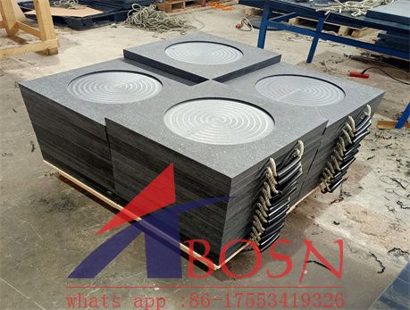 Impact resistant hdpe outrigger pad and UHMWPE crane ground pads