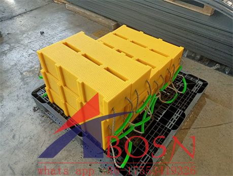 durable crane uhmwpe leg support pads