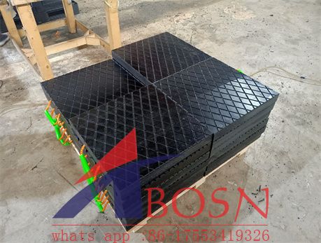 500*500mm Wholesale HDPE Durable Non-slip Square Cranes Concrete Outrigger Pad