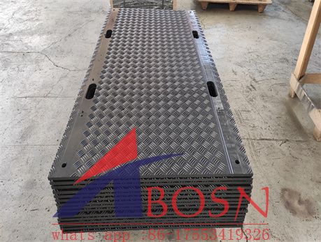 Non slip traction surface hdpe Bog Mats drive on ground mats