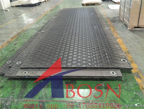 overlapping hollow mats rig mats construction mats