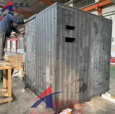 Boron-containing polyethylene shielding door for nuclear fusion in nuclear power plants