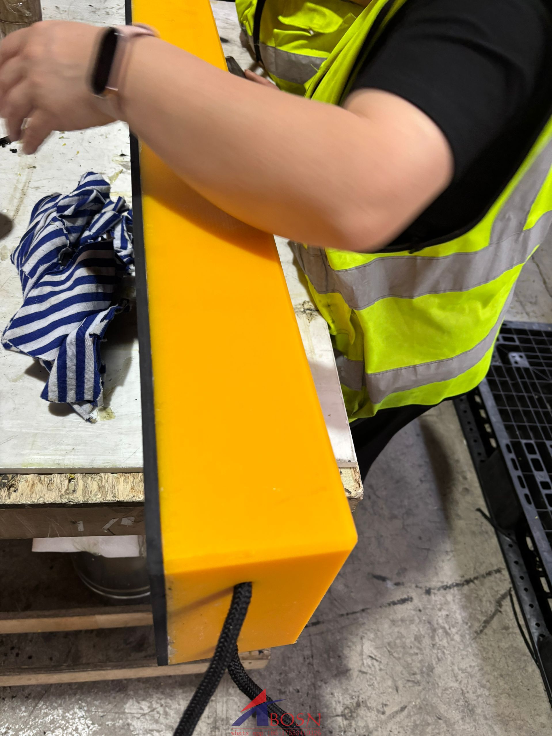 Rubber Uhmwpe bonded Sheets Use