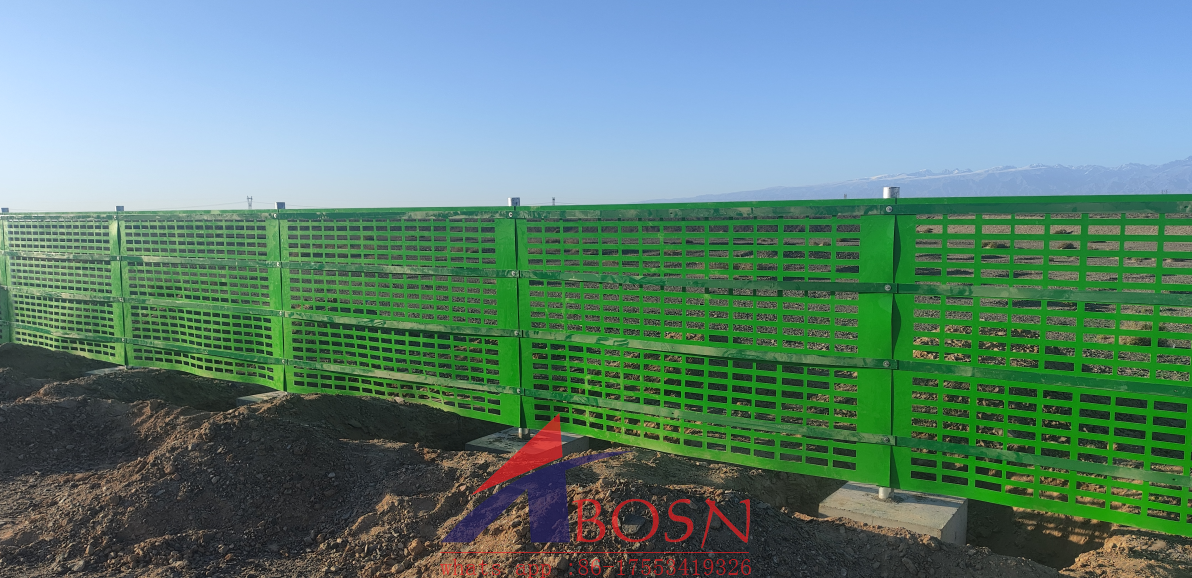 HDPE Sand Barriers Application