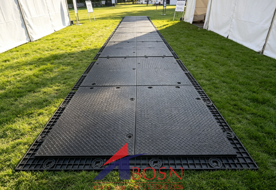 How to quickly build temporary road for  events