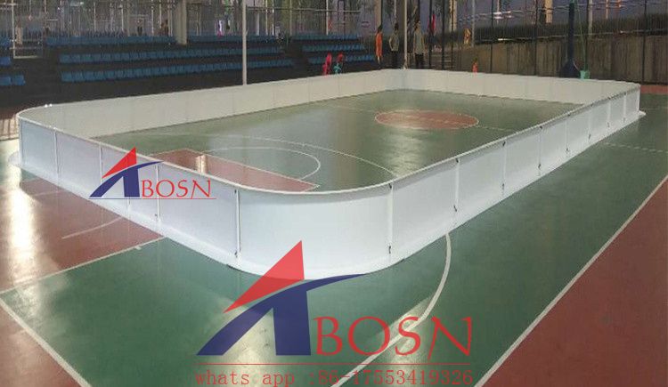 portable 40x20m pp floorball board plastic rink