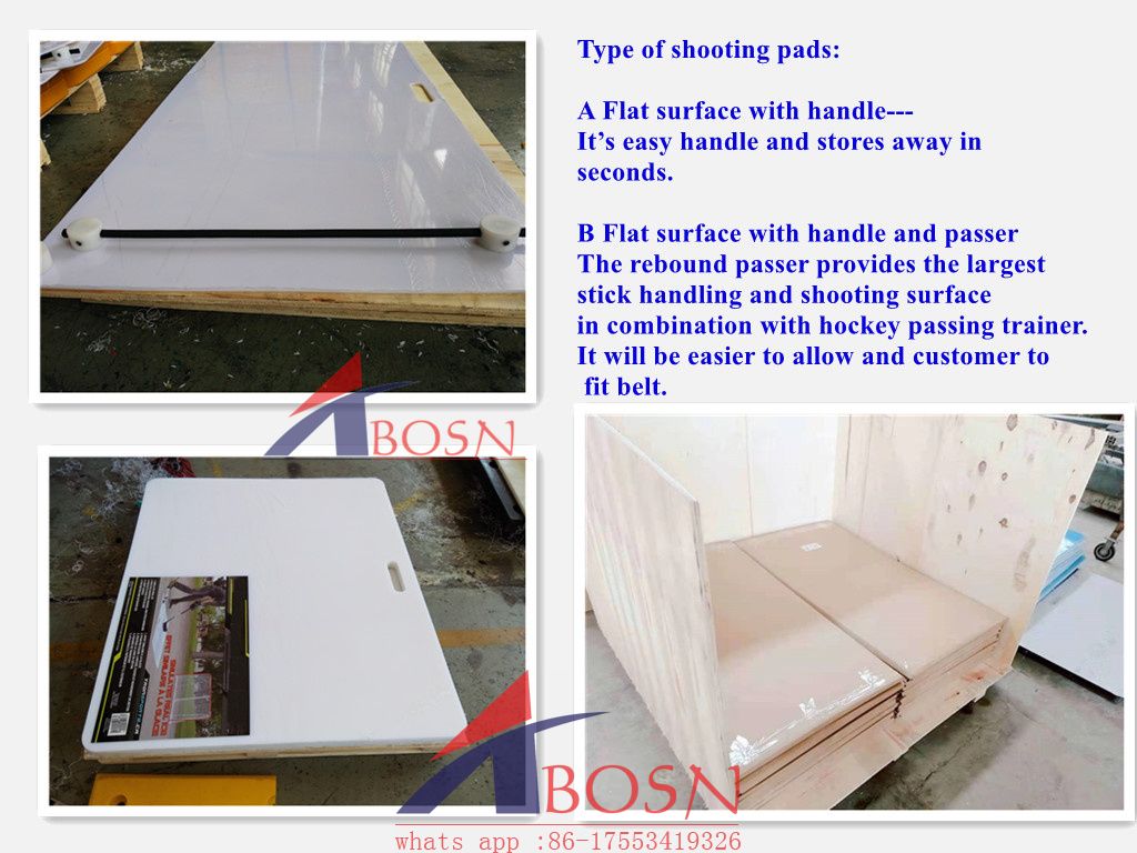 HDPE plastic hockey shooting pads