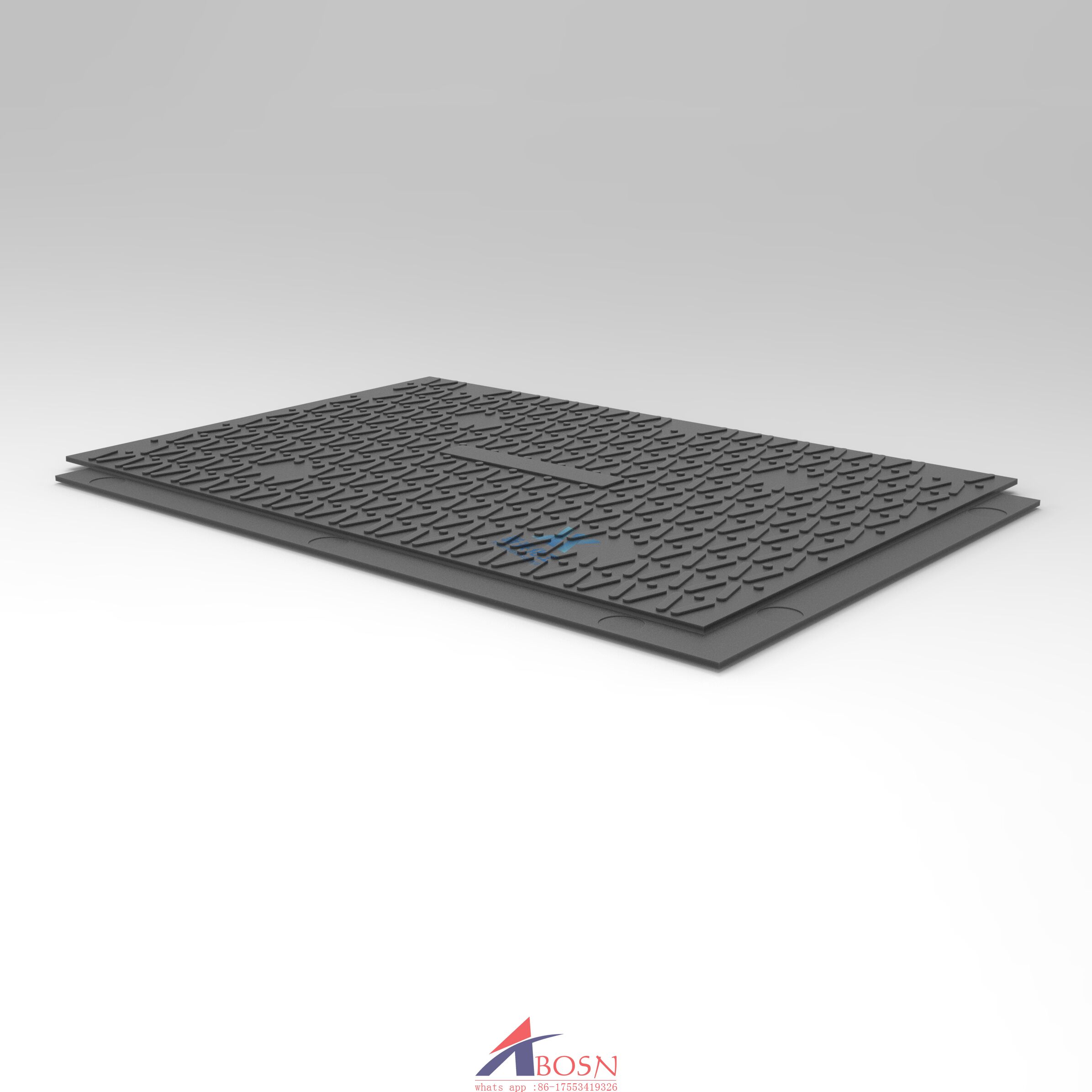 Overlapping Moulded  ground protection mats