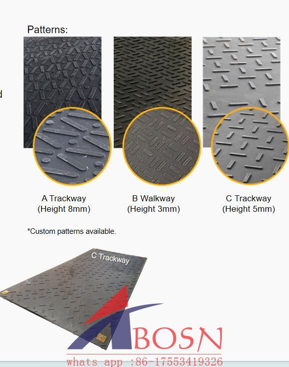 Uhmwpe ground protection mats