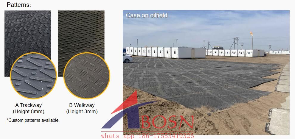 Uhmwpe ground protection mats