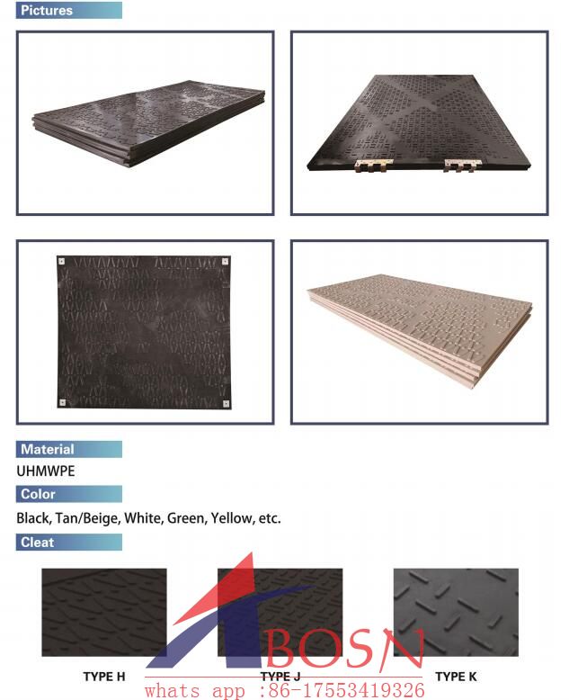 Uhmwpe ground protection mats