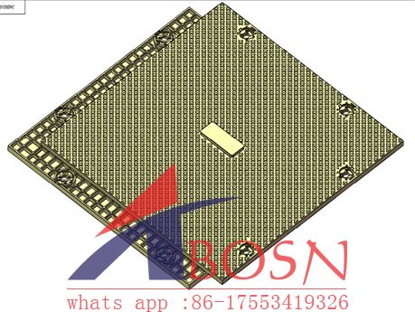 Small overlapping injection event portable floormats