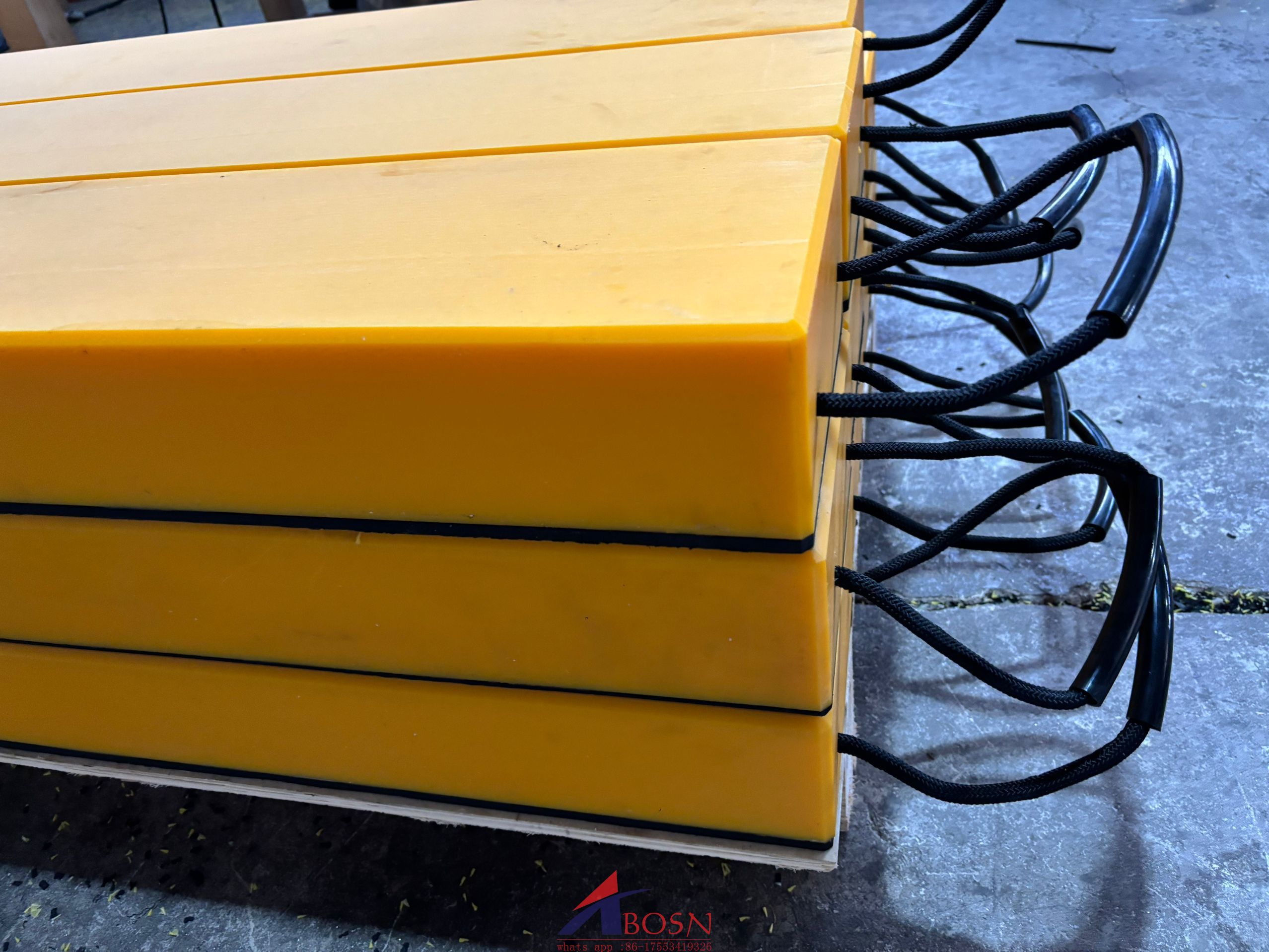 Rubber Uhmwpe bonded Sheets Use
